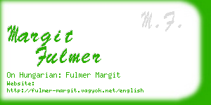 margit fulmer business card